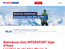 Tablet Screenshot of intersport-alpedhuez.com